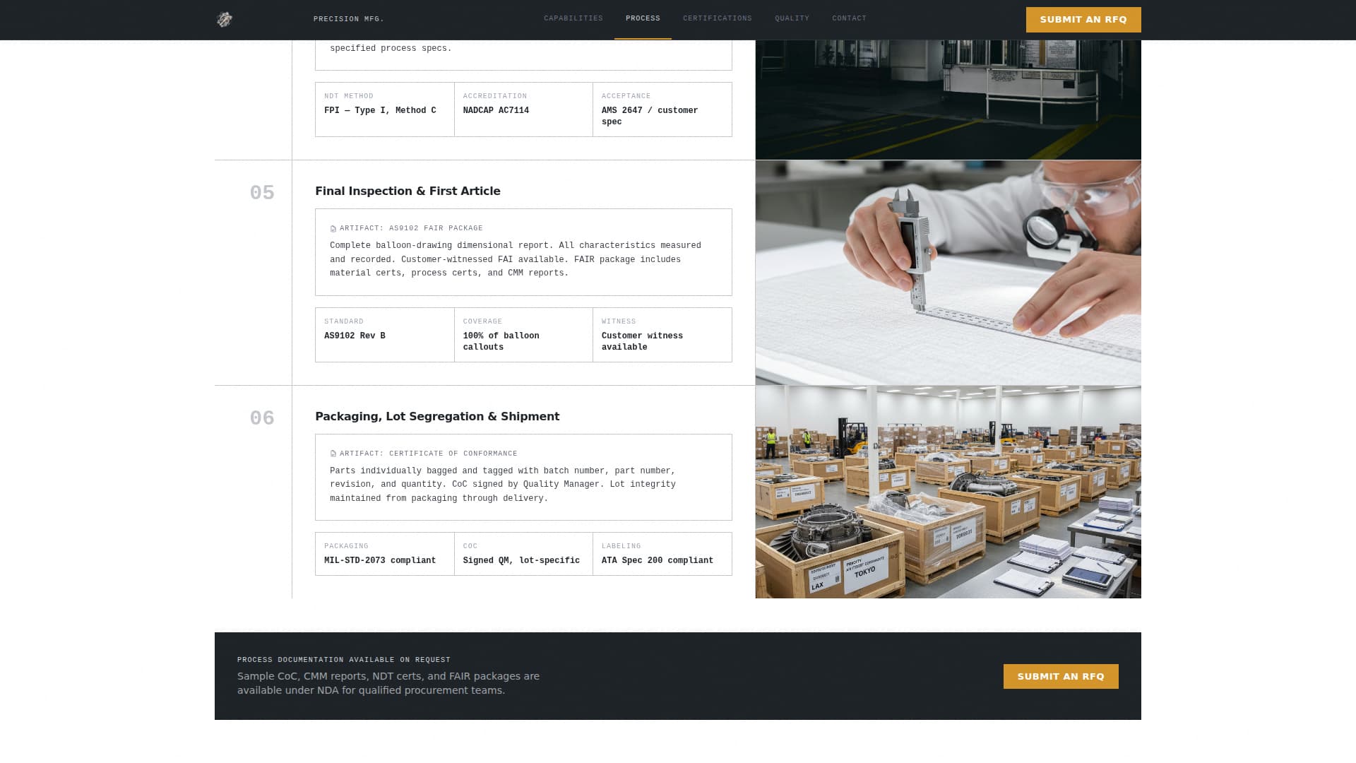 Certify - Precision Aerospace Landing Page Template