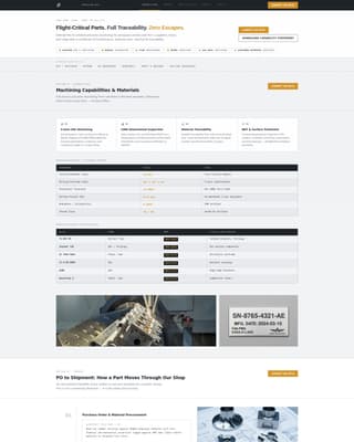 Certify - Precision Aerospace Landing Page Template
