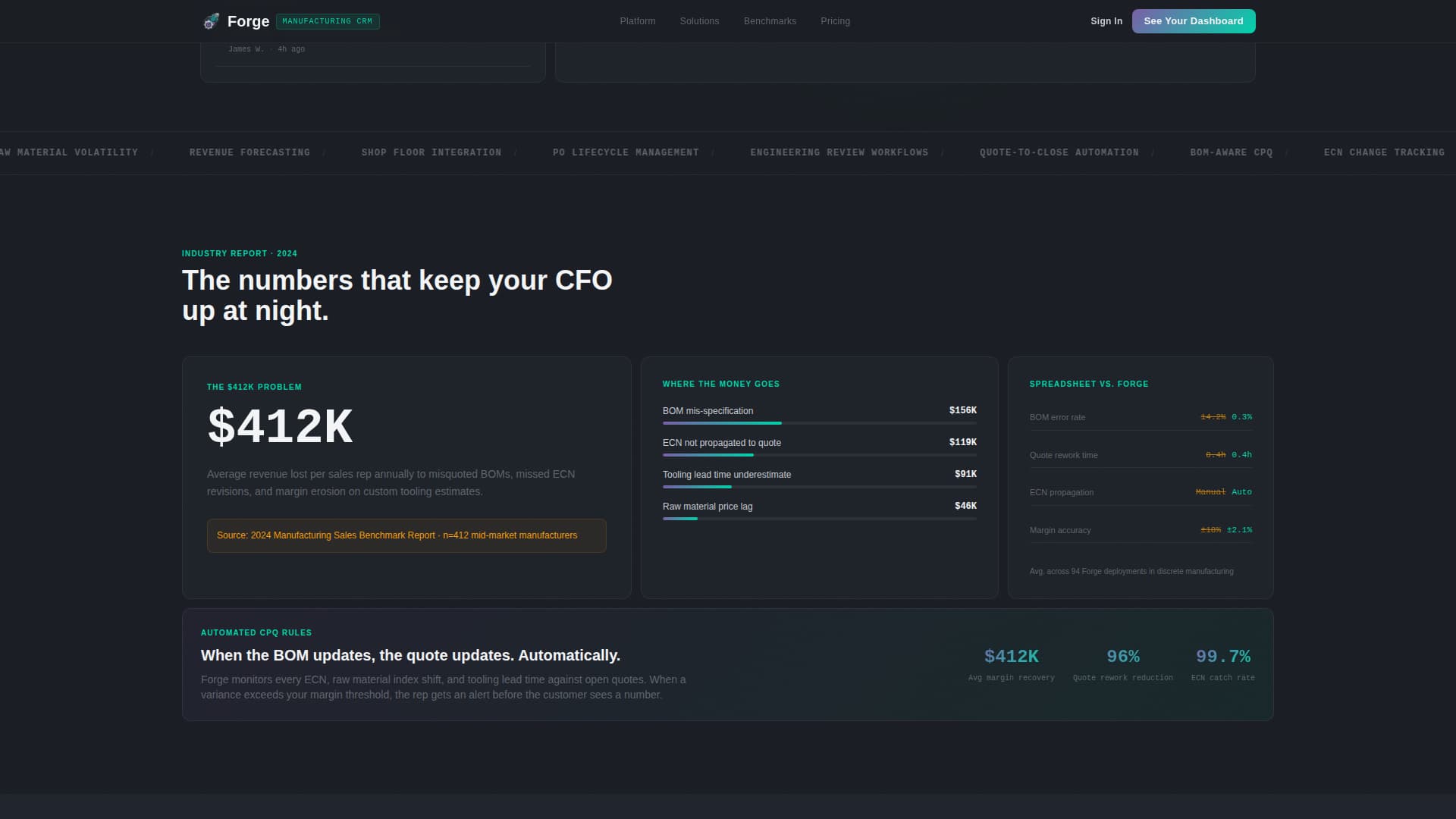 Forge - Powerful Manufacturing Landing Page Template