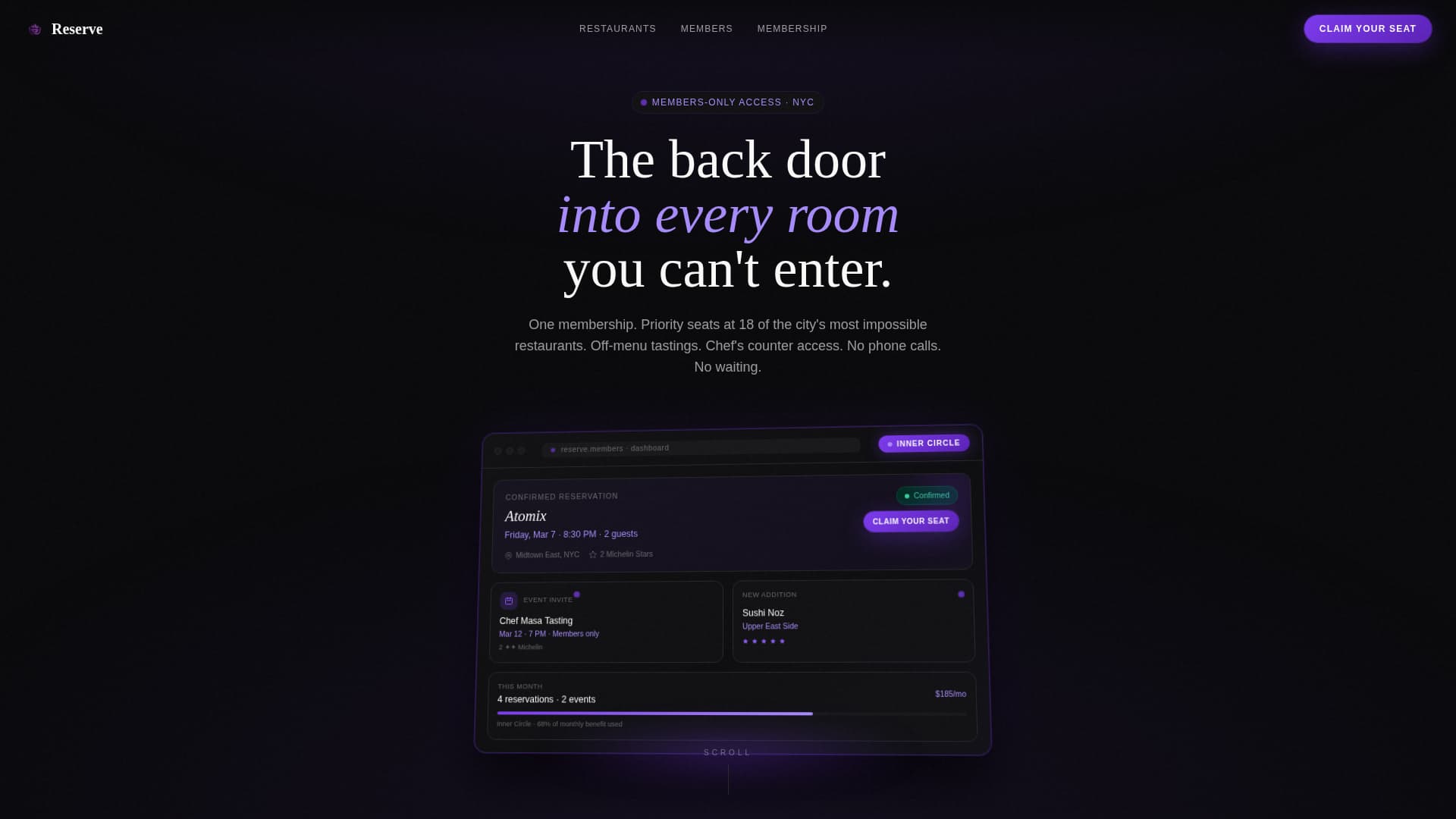 Restaurant Digital Presence Booking Website Template