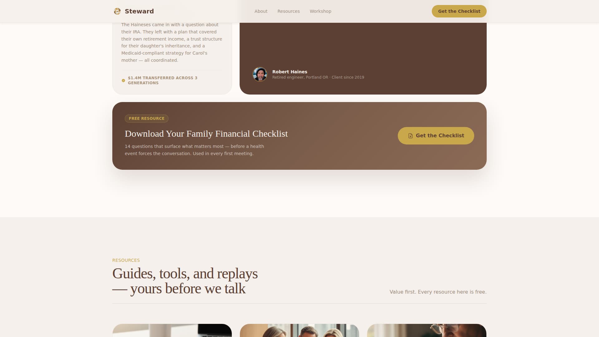 Senior Support Education Website Template
