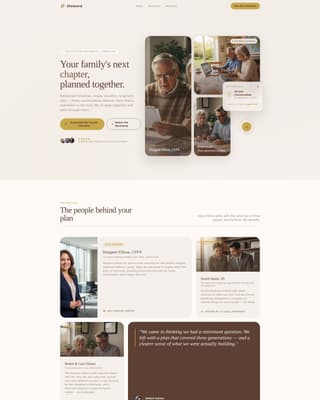 Senior Support Education Website Template