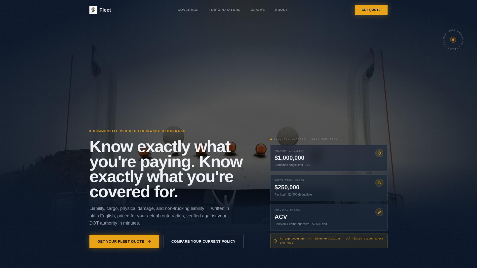 Vehicle Insurance & Finance Privacy Policy Website Template