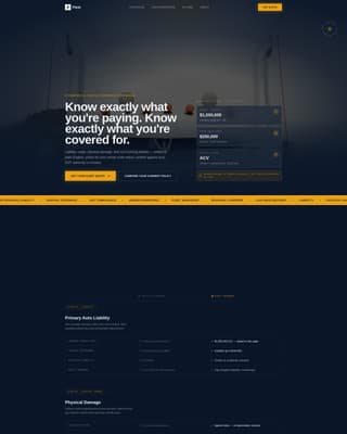 Vehicle Insurance & Finance Privacy Policy Website Template
