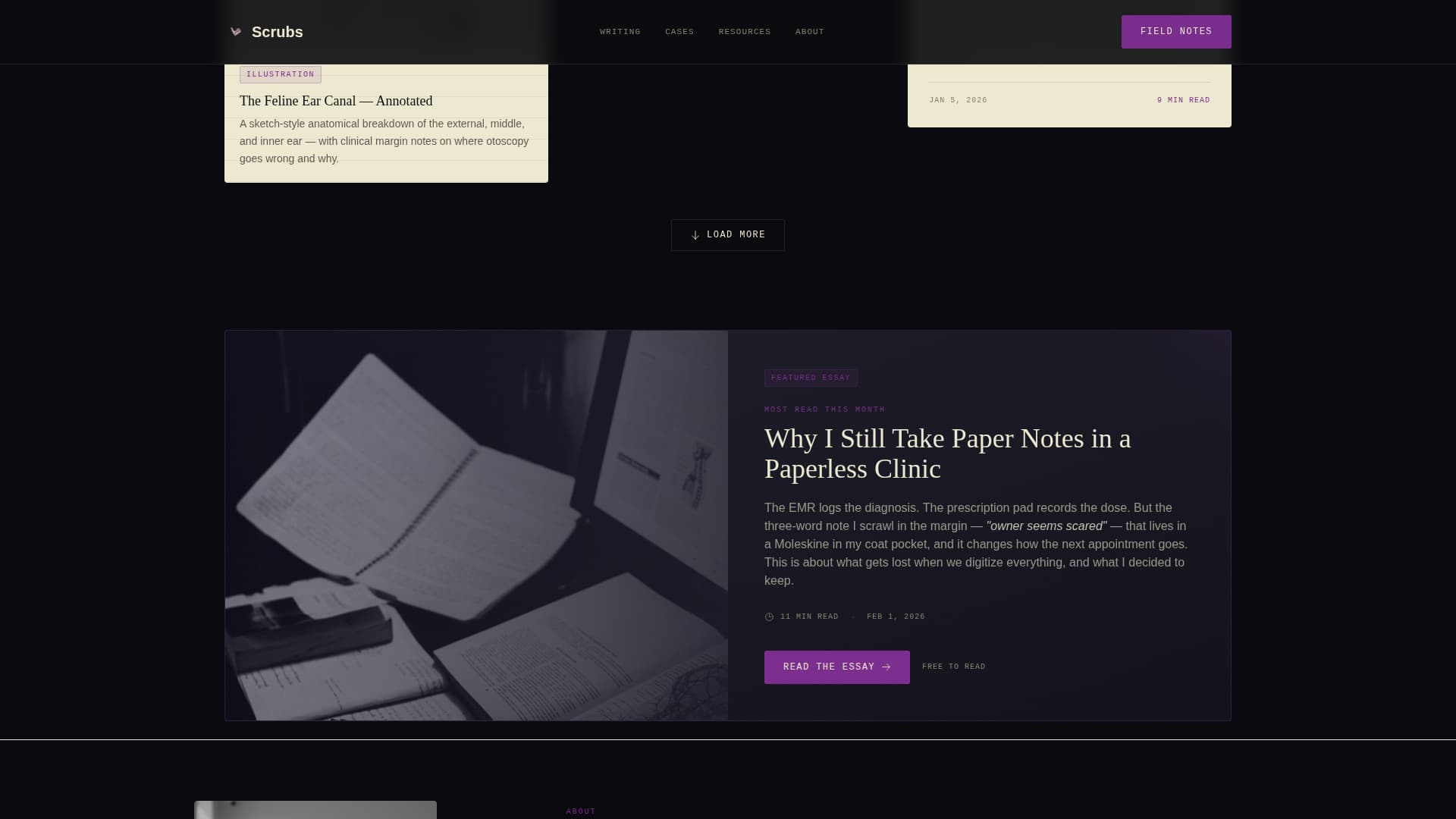 Veterinarian Profile Professional Website Template