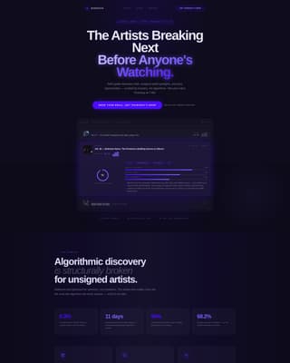 Music Digital Presence Reviews Website Template
