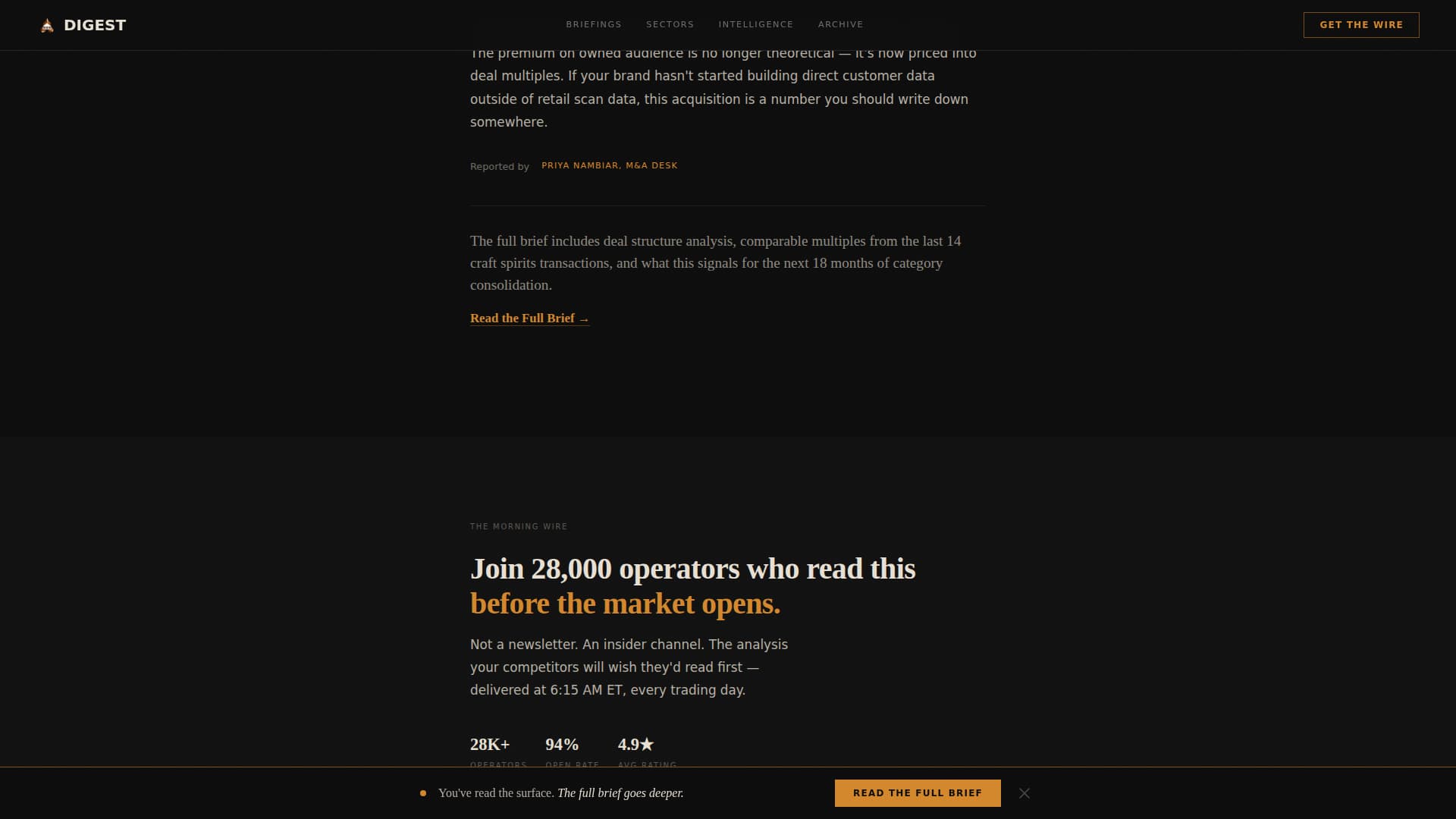 Food & Beverage Blog & Media Blog Website Template