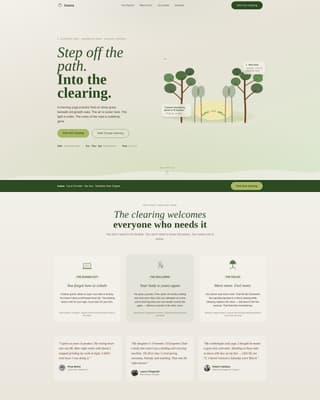 Asana - Immersive Yoga Landing Page Template