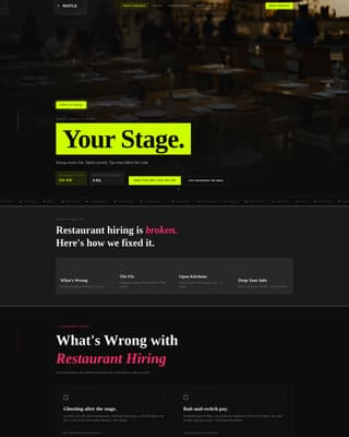 Restaurant Careers & Culinary Job Board Website Template
