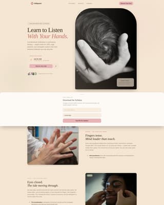 Wellness Modalities Booking Website Template