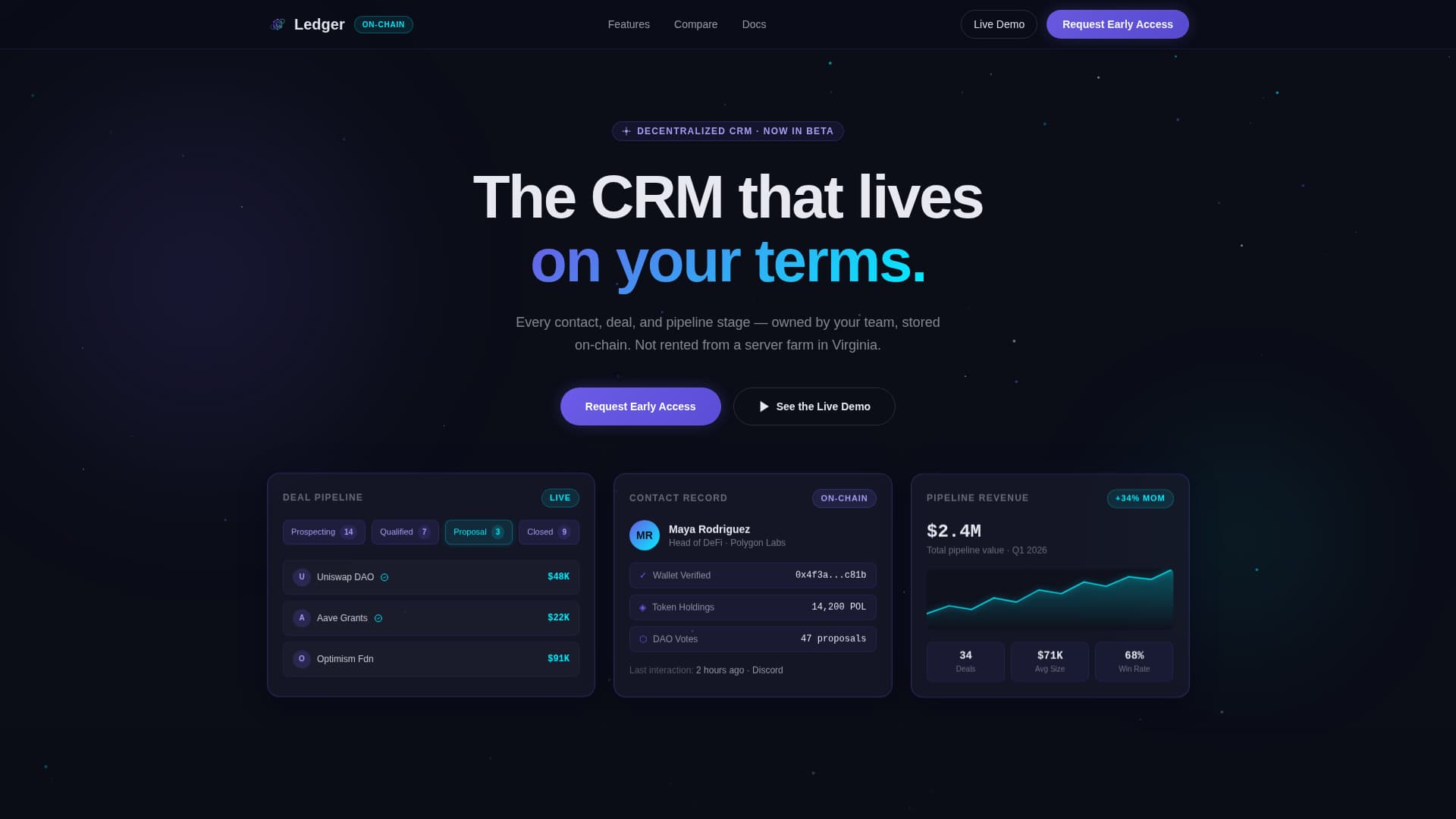 Decentralized Enterprise Software Professional Website Template