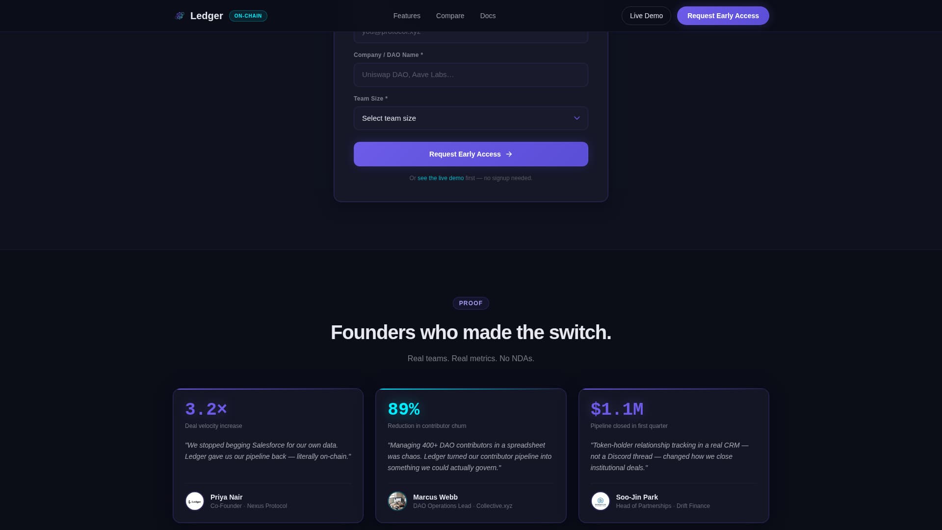Decentralized Enterprise Software Professional Website Template