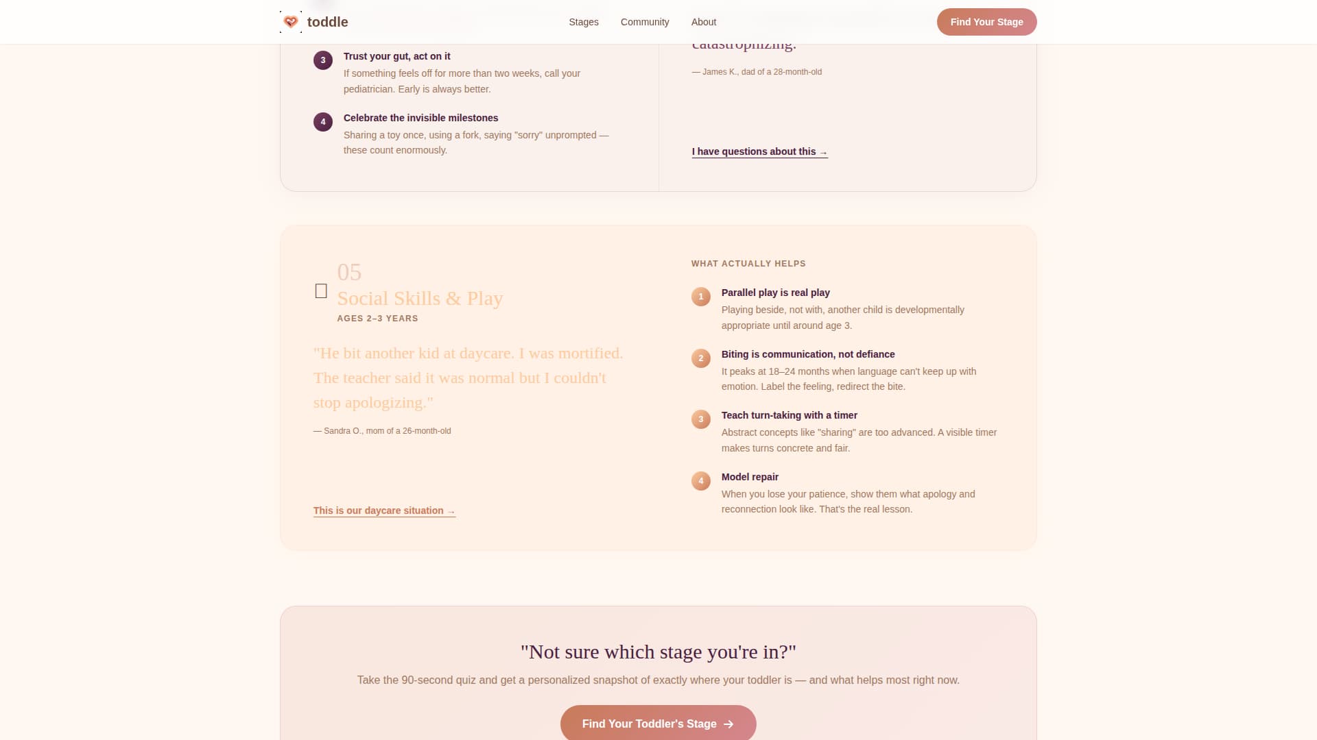 Toddler (1-3) Products & Reviews Website Template