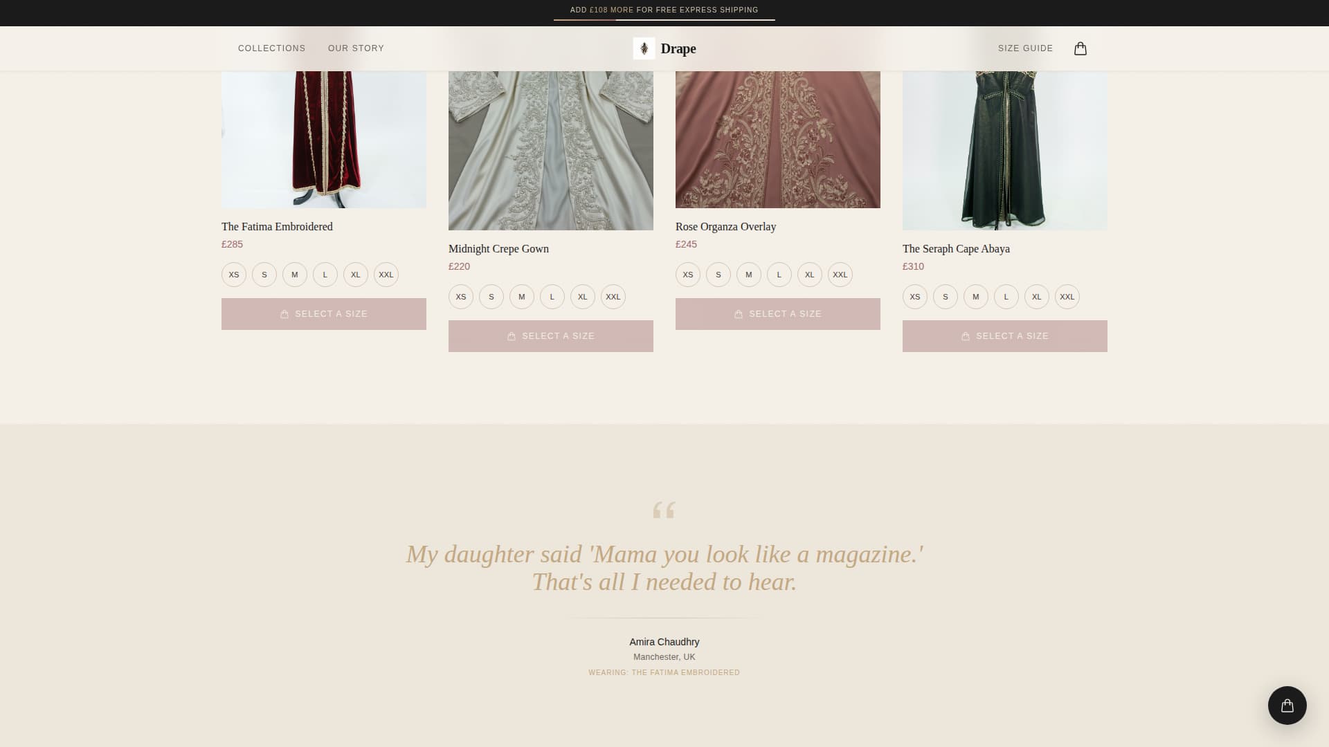 Middle Eastern Specialty Retail Blog Website Template