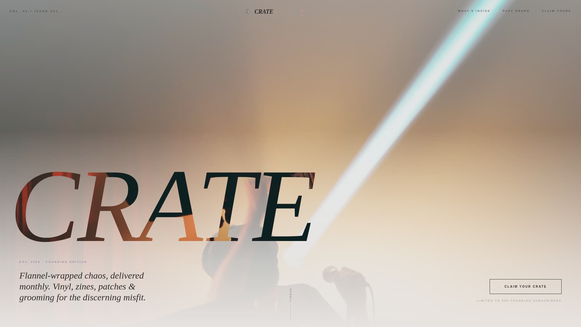 Grunge Fashion Pre-Launch Website Template