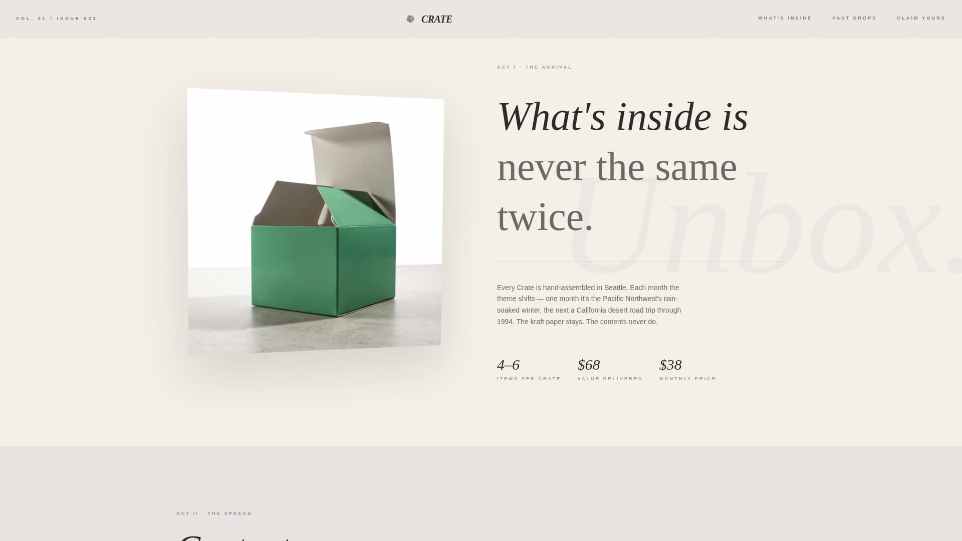 Grunge Fashion Pre-Launch Website Template