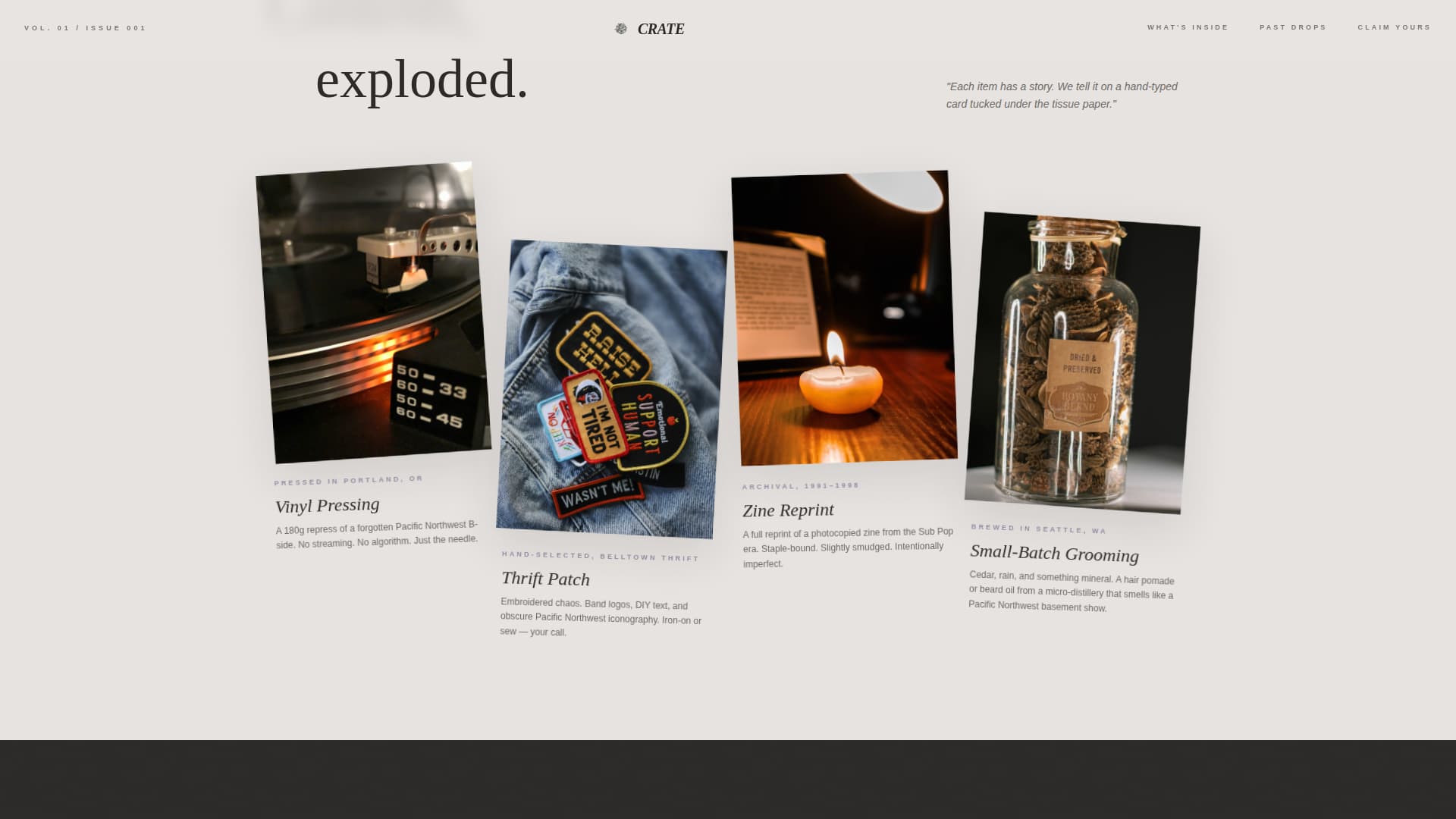Grunge Fashion Pre-Launch Website Template
