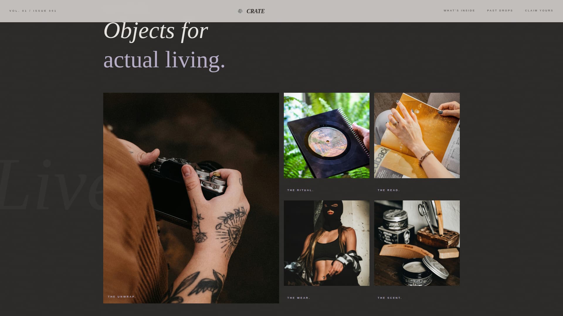 Grunge Fashion Pre-Launch Website Template