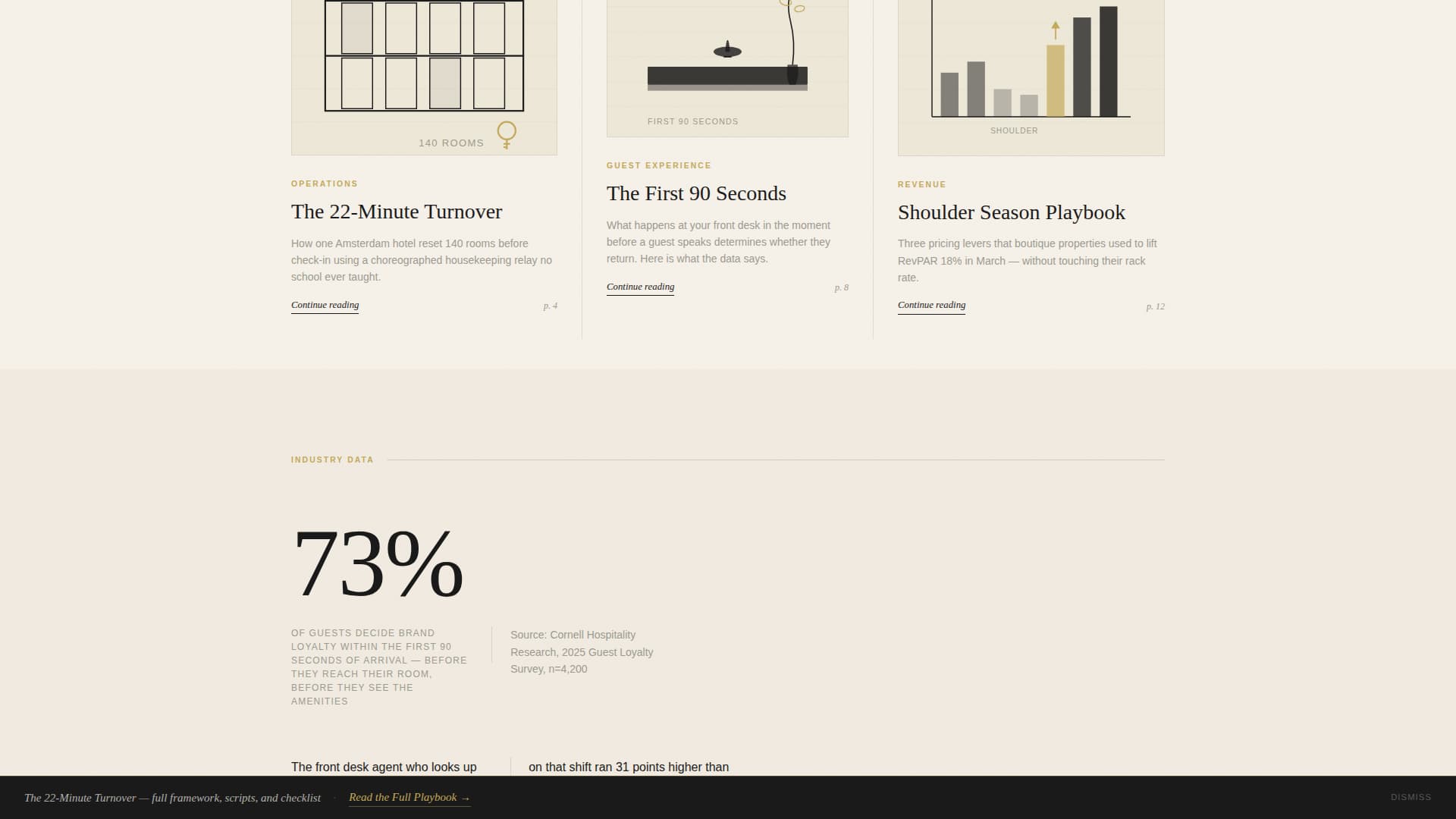 Hospitality Blog & Media Portfolio Website Template