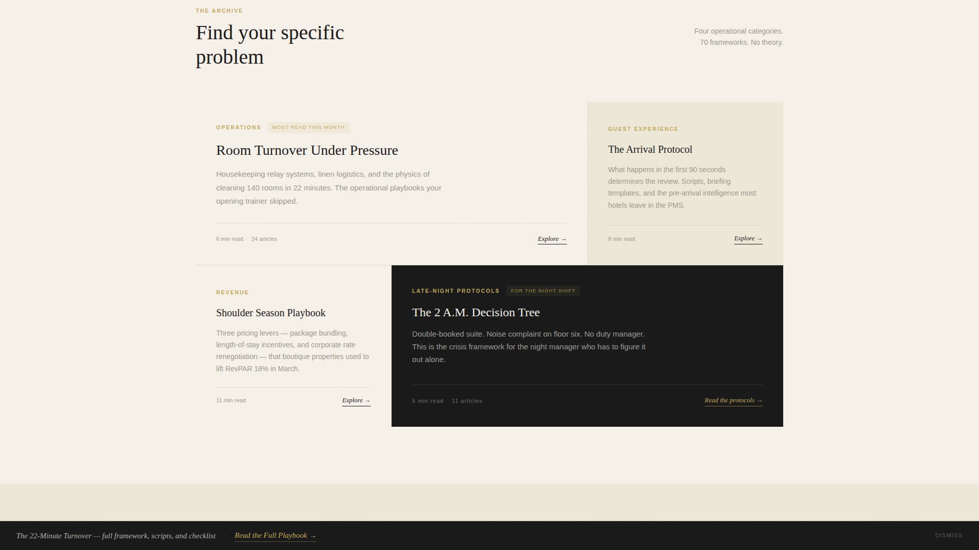 Hospitality Blog & Media Portfolio Website Template