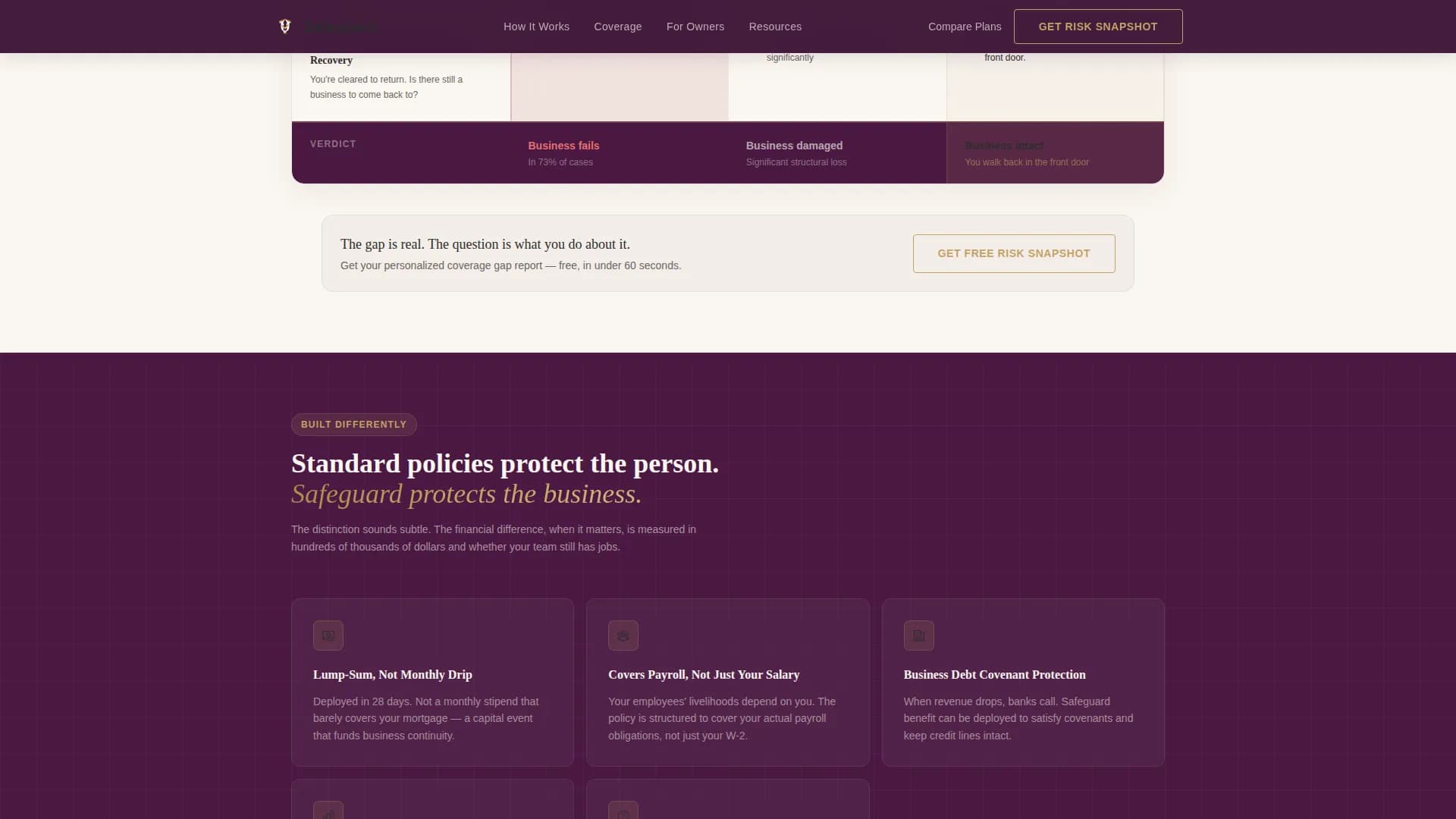 Defend — Illness Protection Executive Landing Page Template