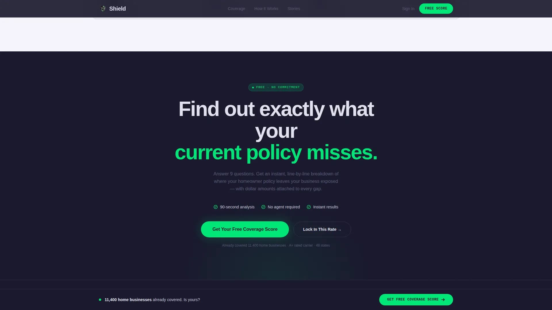 Fortify — Business Home Insurance Landing Page Template