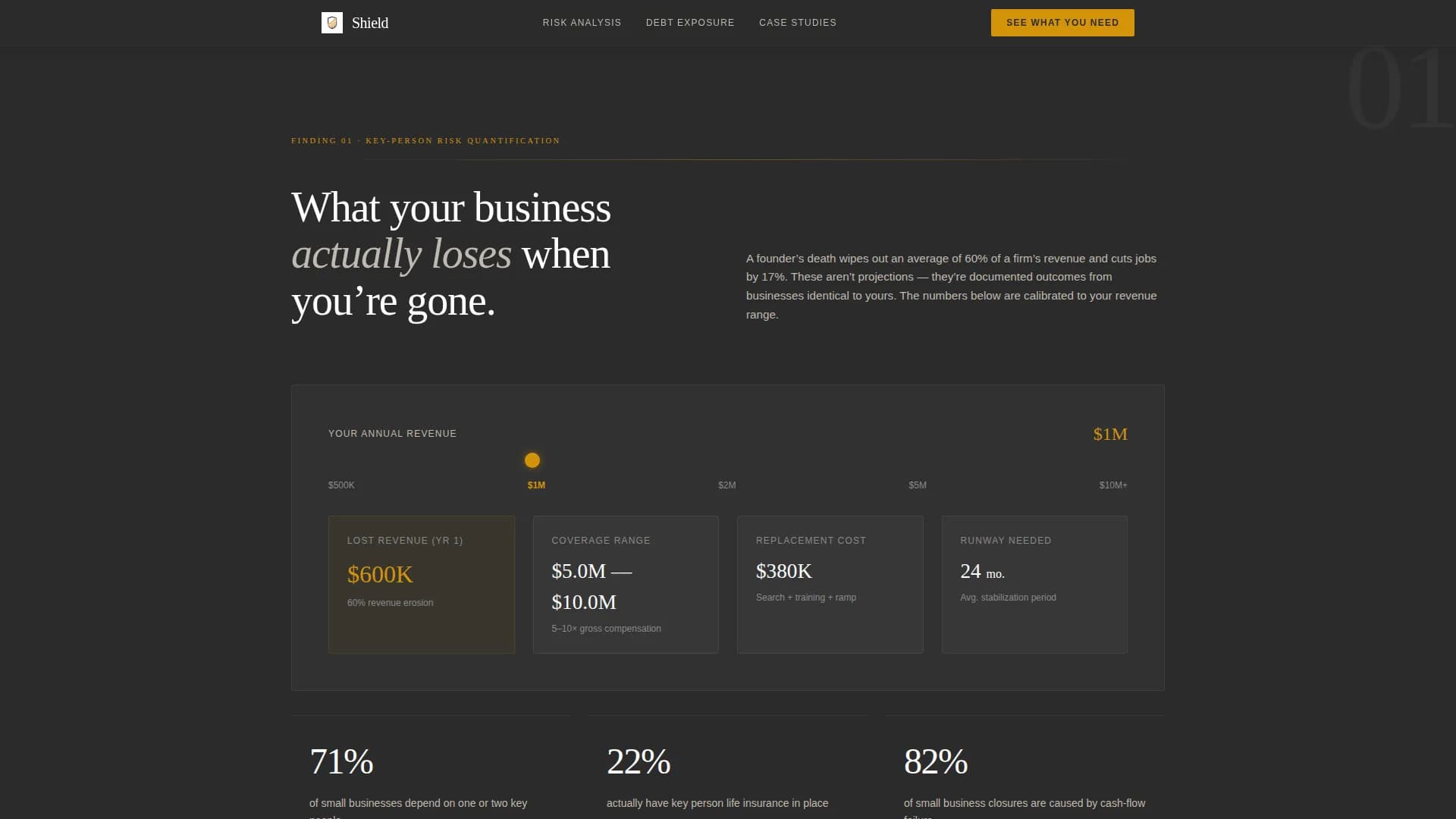 Shield — Exec Keyman Life Landing Page Template