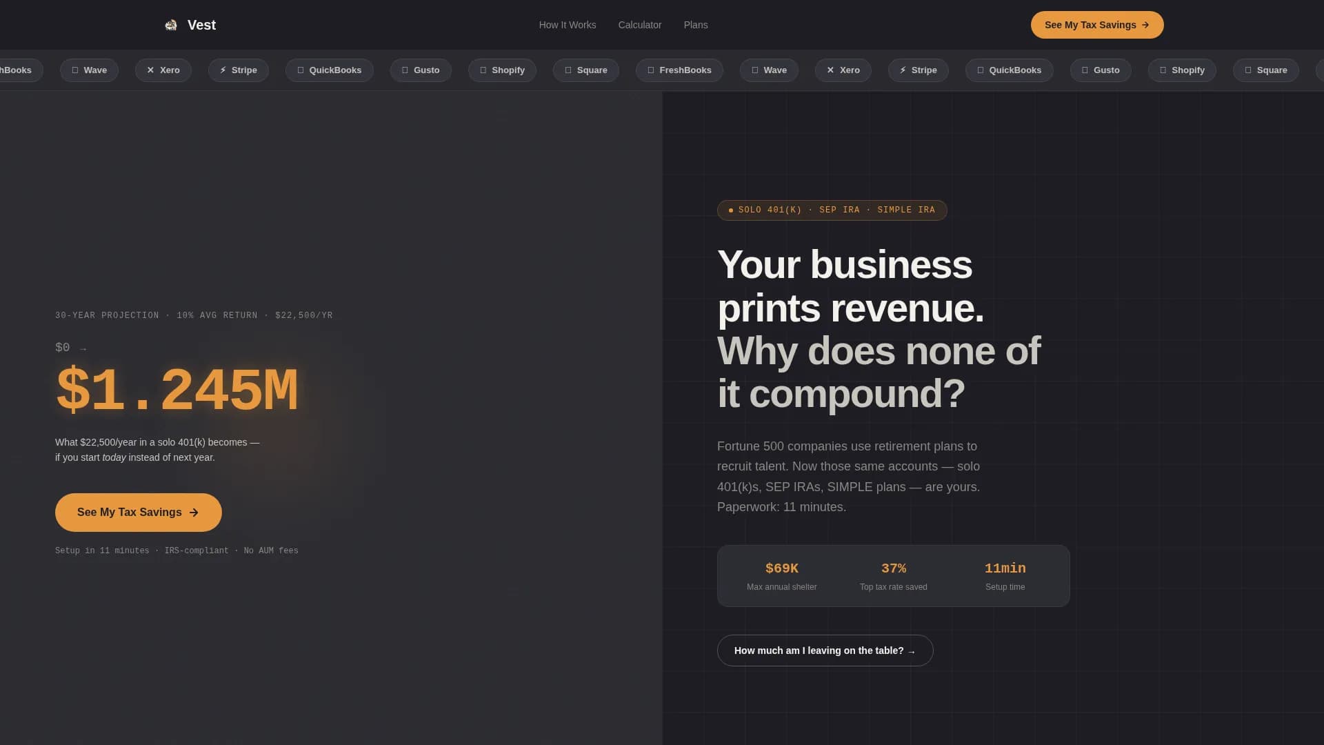 Accelerate — Scalable Startup Retirement Landing Page Template