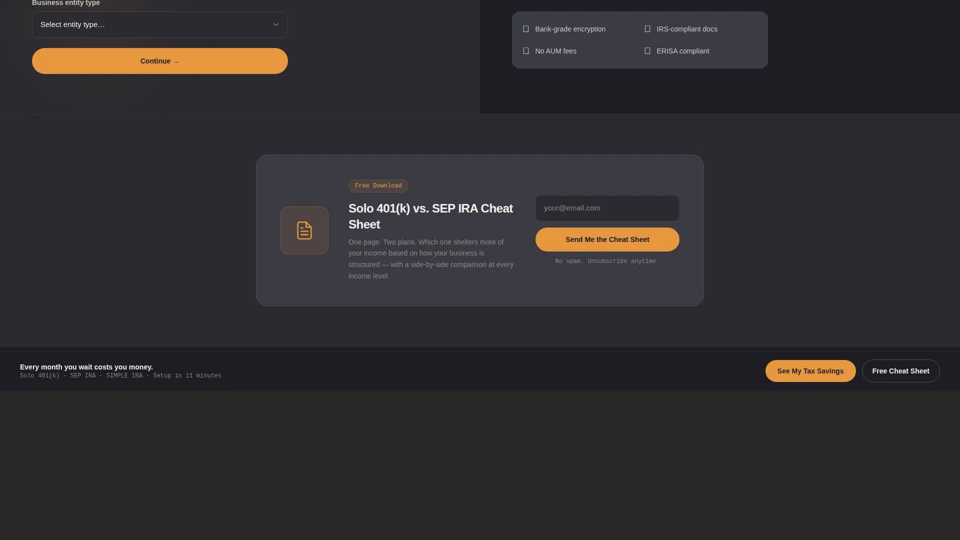 Accelerate — Scalable Startup Retirement Landing Page Template