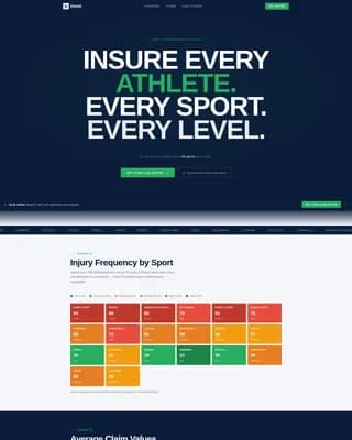 Shield - Trusted Sports Insurance Landing Page Template