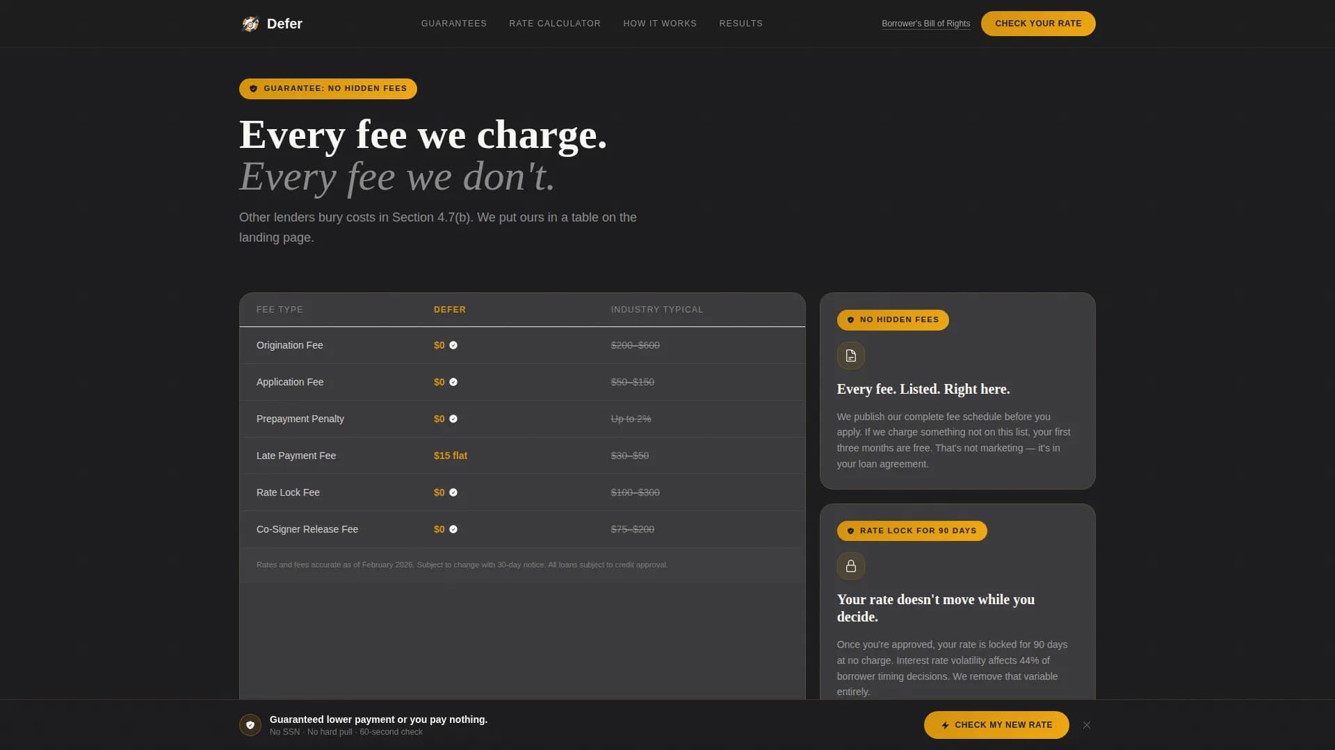 Defer — Assured Student Lending Landing Page Template