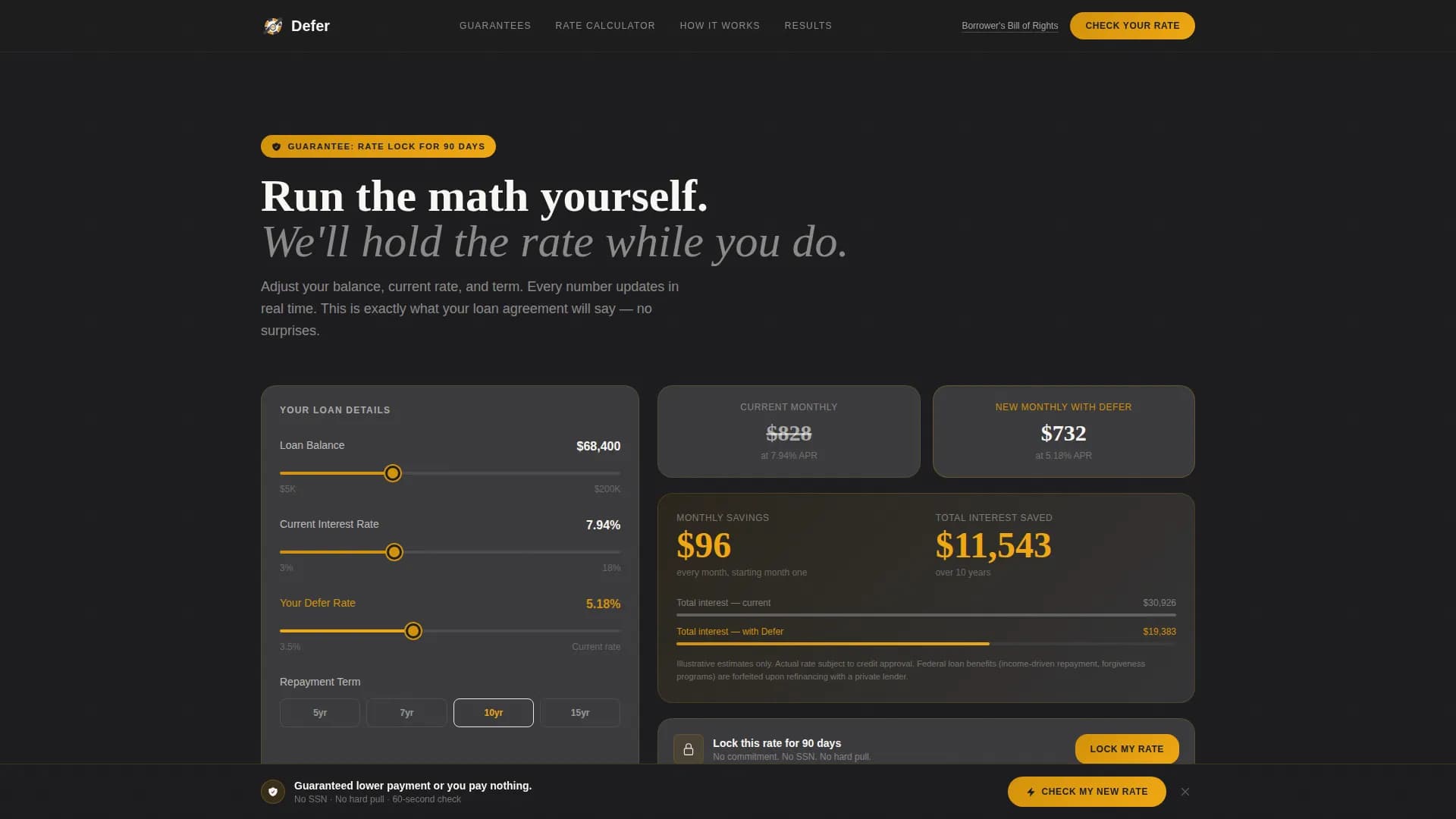 Defer — Assured Student Lending Landing Page Template