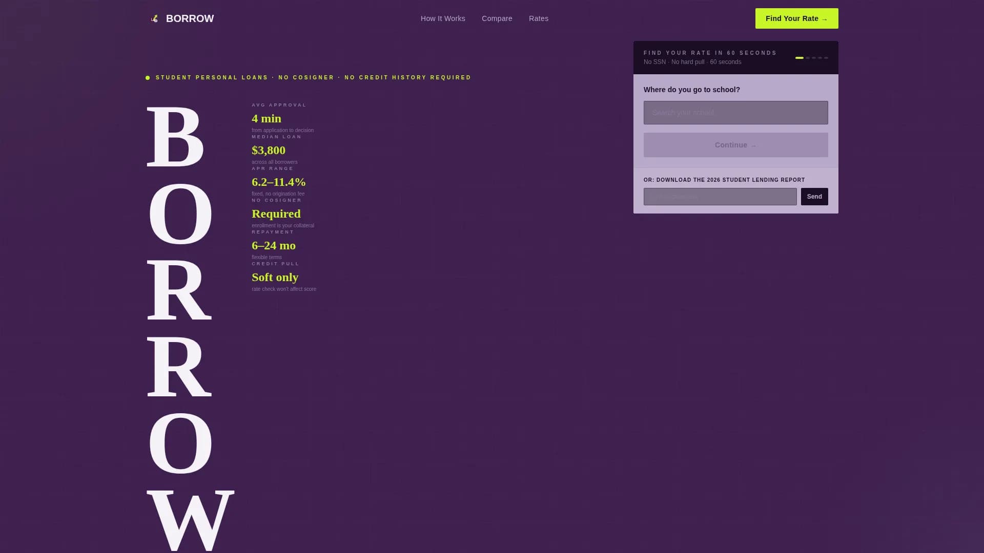 Accelerate — Student Personal Loan Landing Page Template