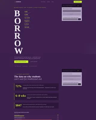 Accelerate — Student Personal Loan Landing Page Template