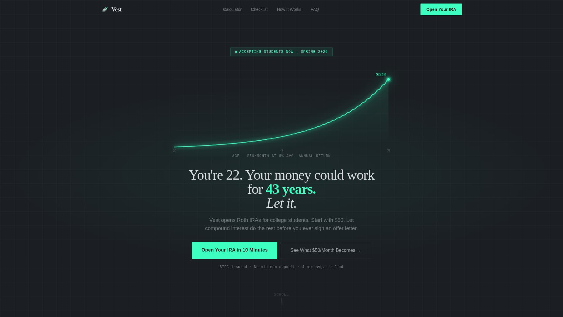 Vest - Powerful Studentfinance Landing Page Template