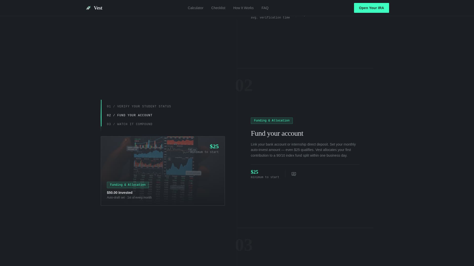 Vest - Powerful Studentfinance Landing Page Template