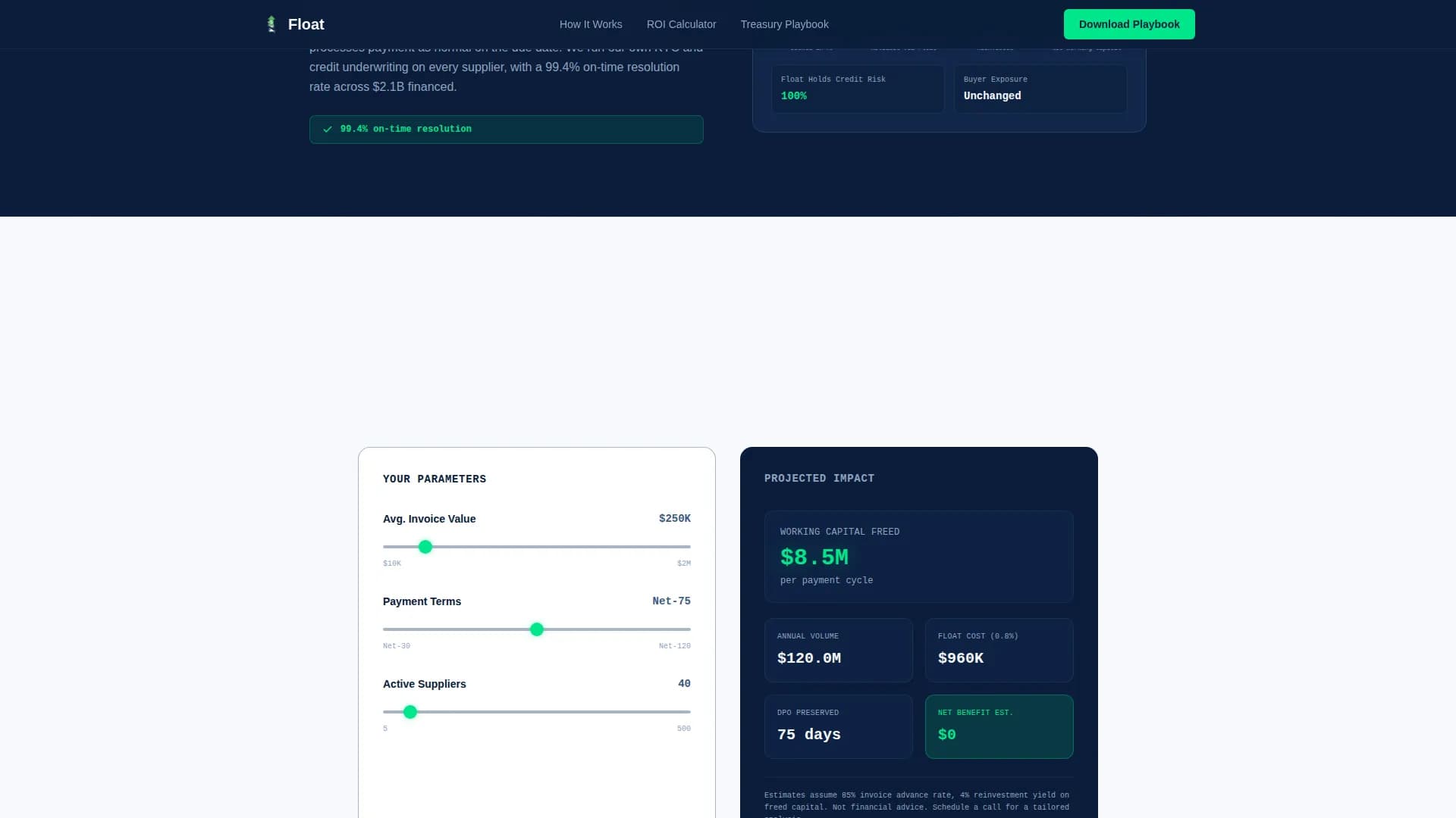 Velocity — Invoice Liquidity Landing Page Template