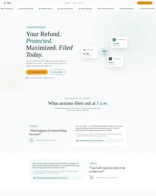 Filed — Optimize Tax Refunds Landing Page Template
