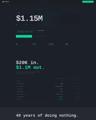 Compound — Optimize Teen Retirement Landing Page Template