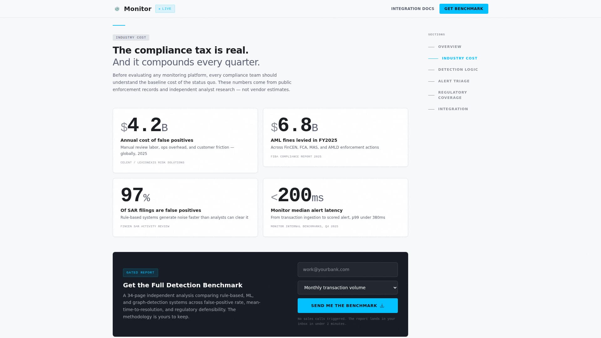 Monitor - Powerful Transactionmonitoring Landing Page Template