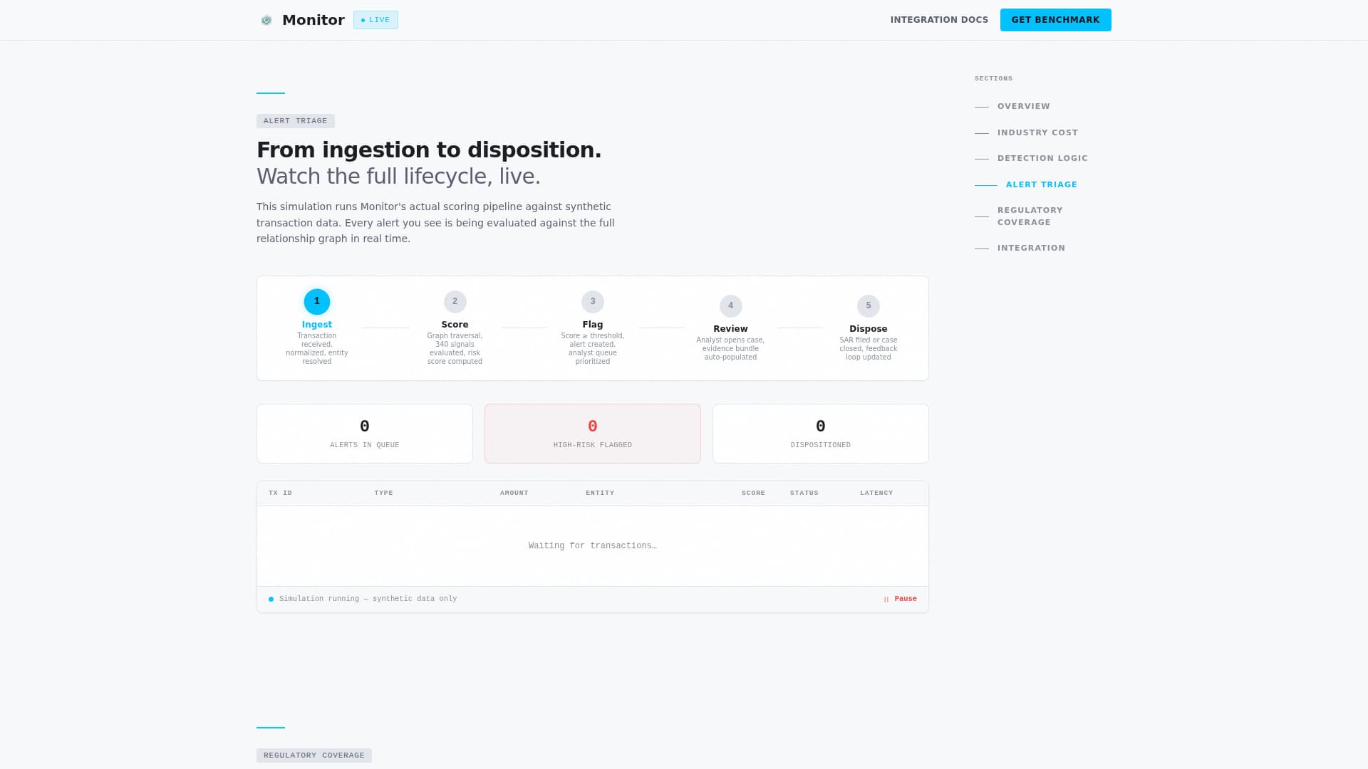 Monitor - Powerful Transactionmonitoring Landing Page Template