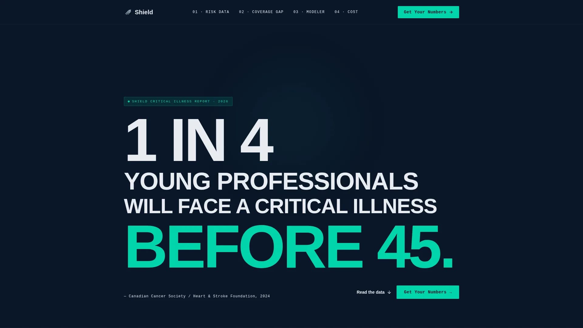 Sentinel — Critical Illness Protection Landing Page Template