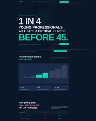 Sentinel — Critical Illness Protection Landing Page Template