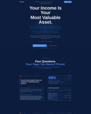 Young Professional Insurance Professional Website Template