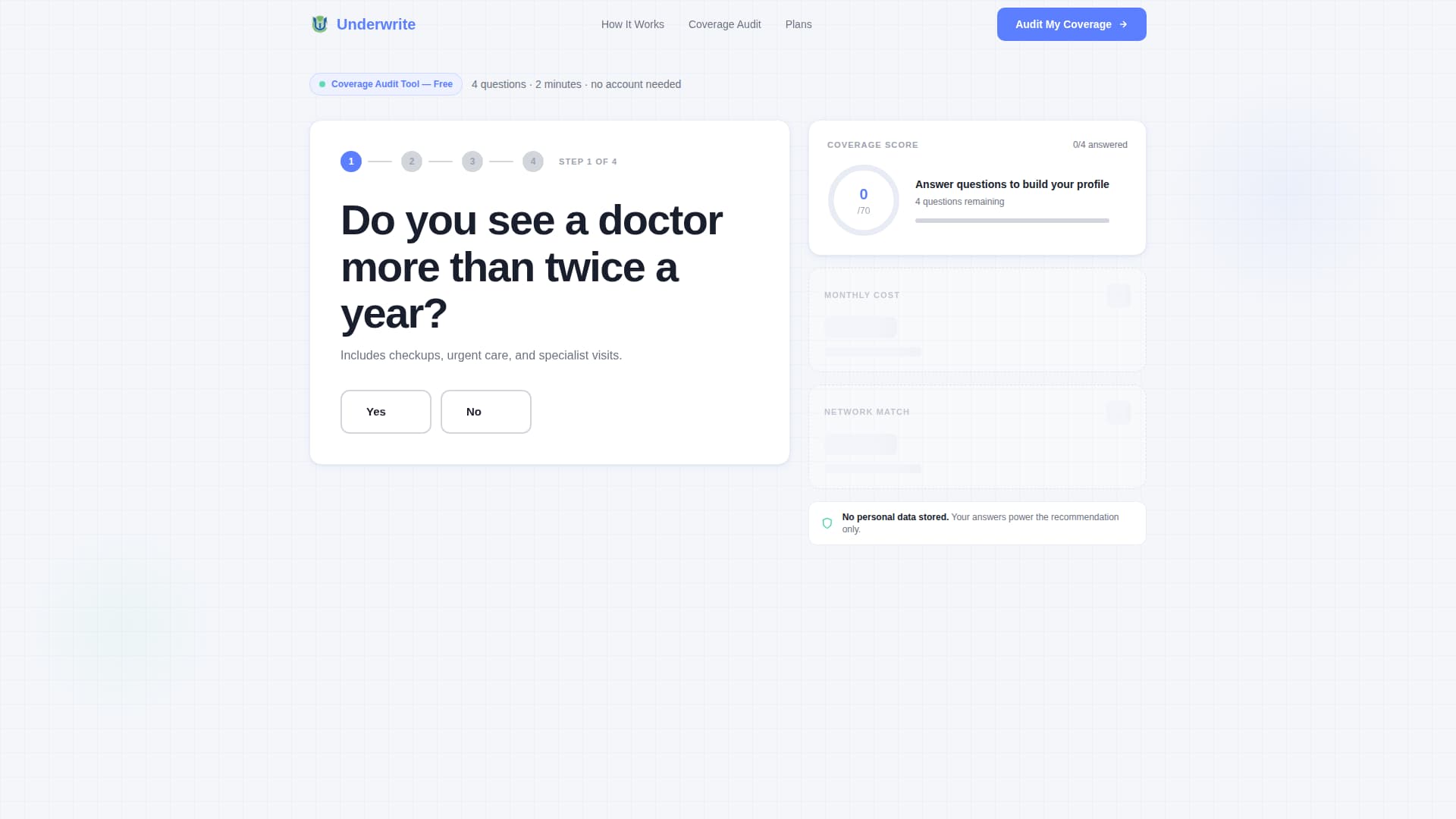 Underwrite - Personalized Insurance Landing Page Template