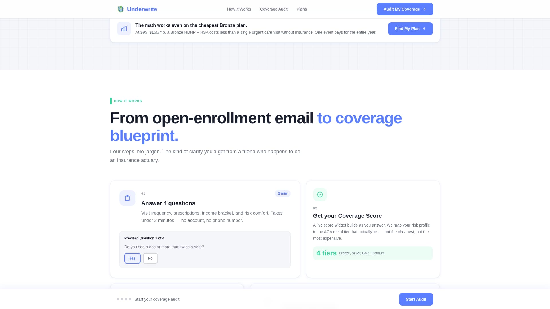 Underwrite - Personalized Insurance Landing Page Template
