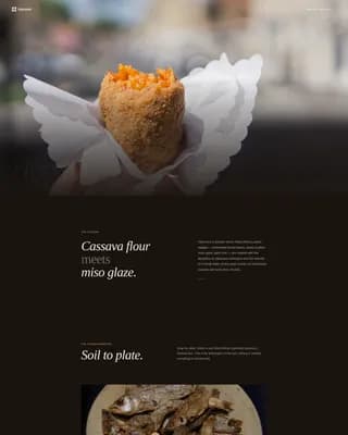 Harvest — Curated African Cuisine Landing Page Template