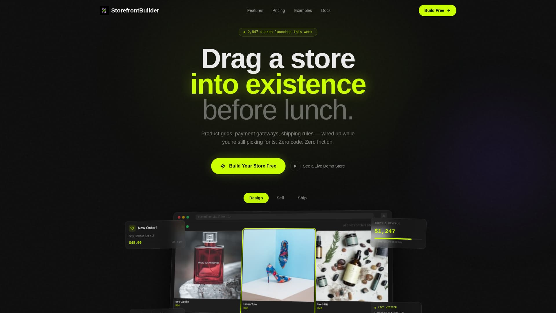 Storefront - Powerful E-Commerce Landing Page Template