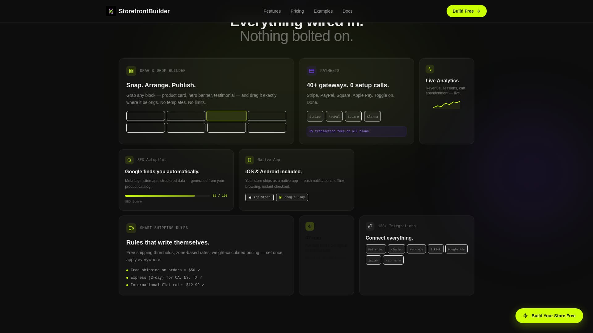 Storefront - Powerful E-Commerce Landing Page Template