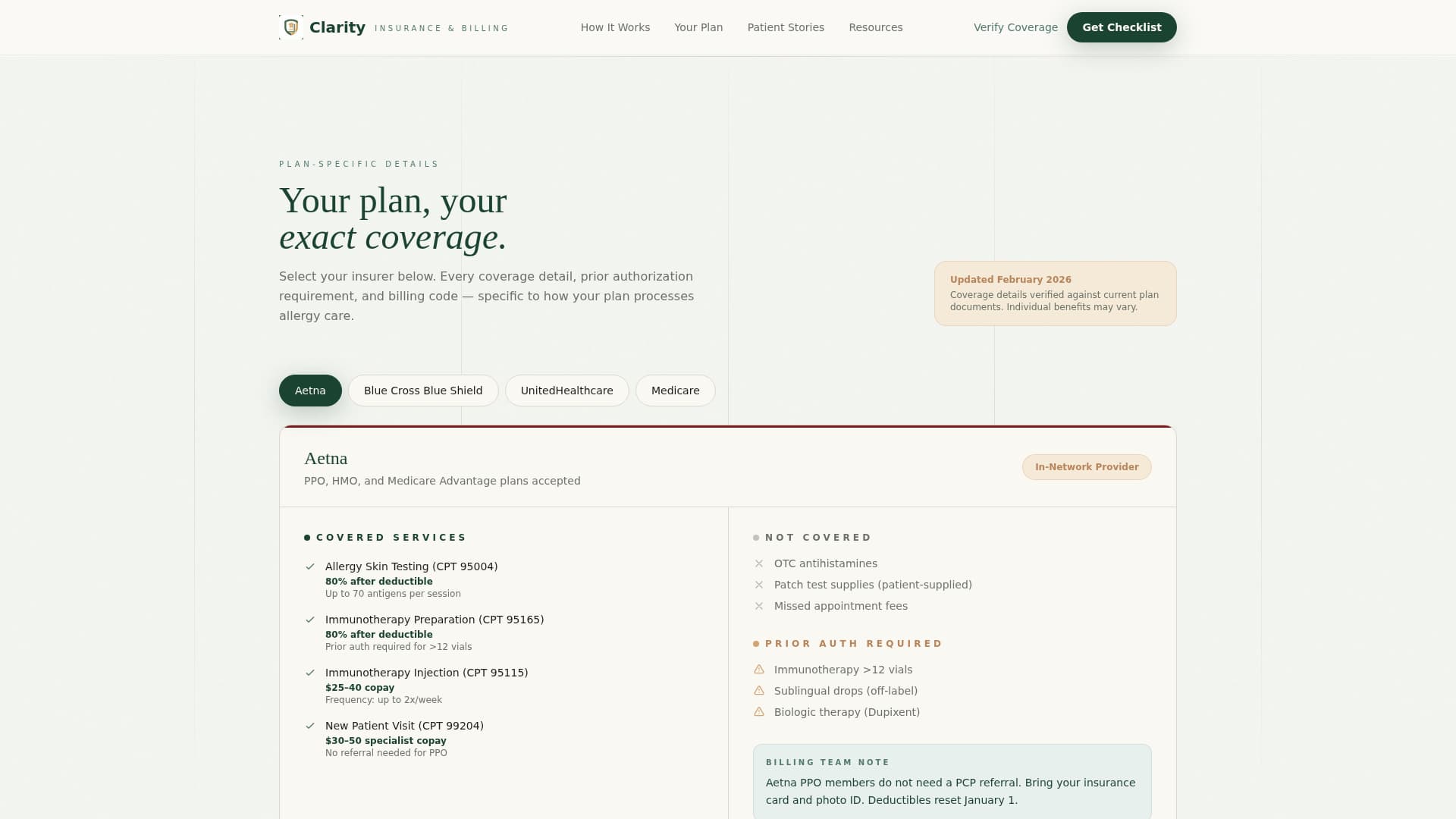Allergist Professional Website Template